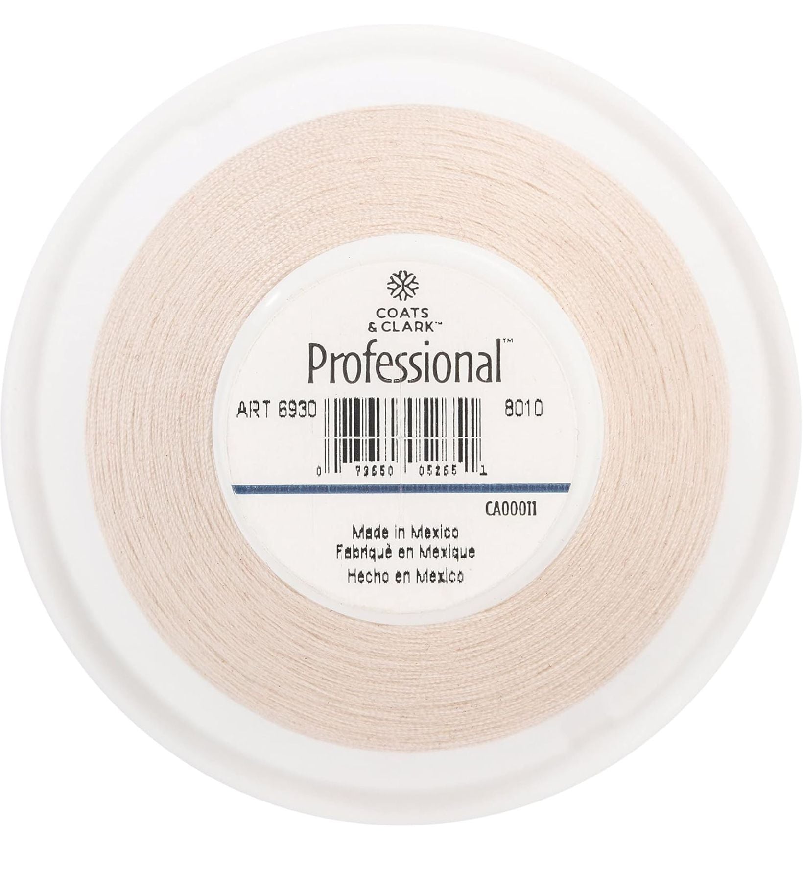 Coats and Clark Professional All Purpose Natural Polyester Thread 3000 Yds 6