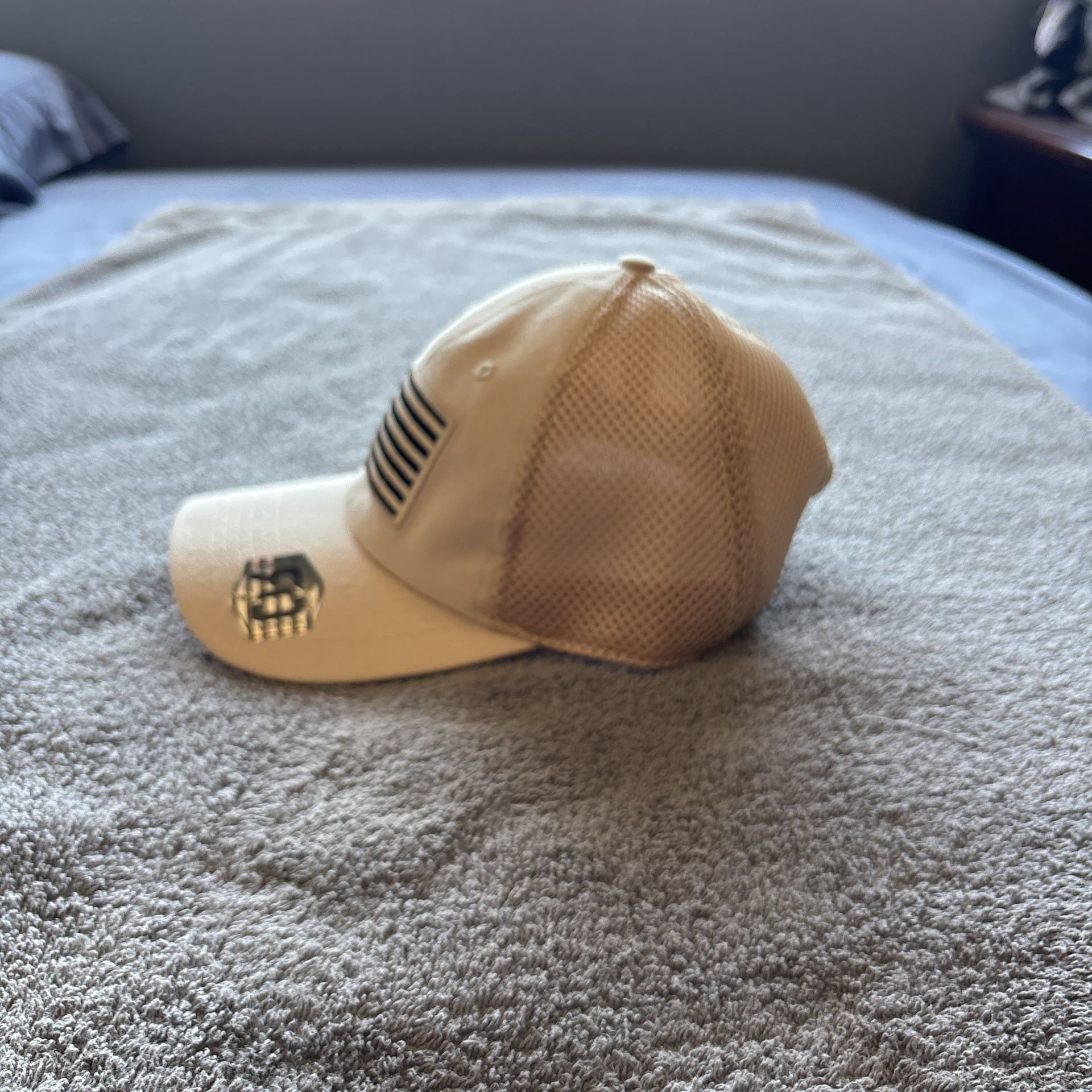 American Flag patriotic beige Hat 2