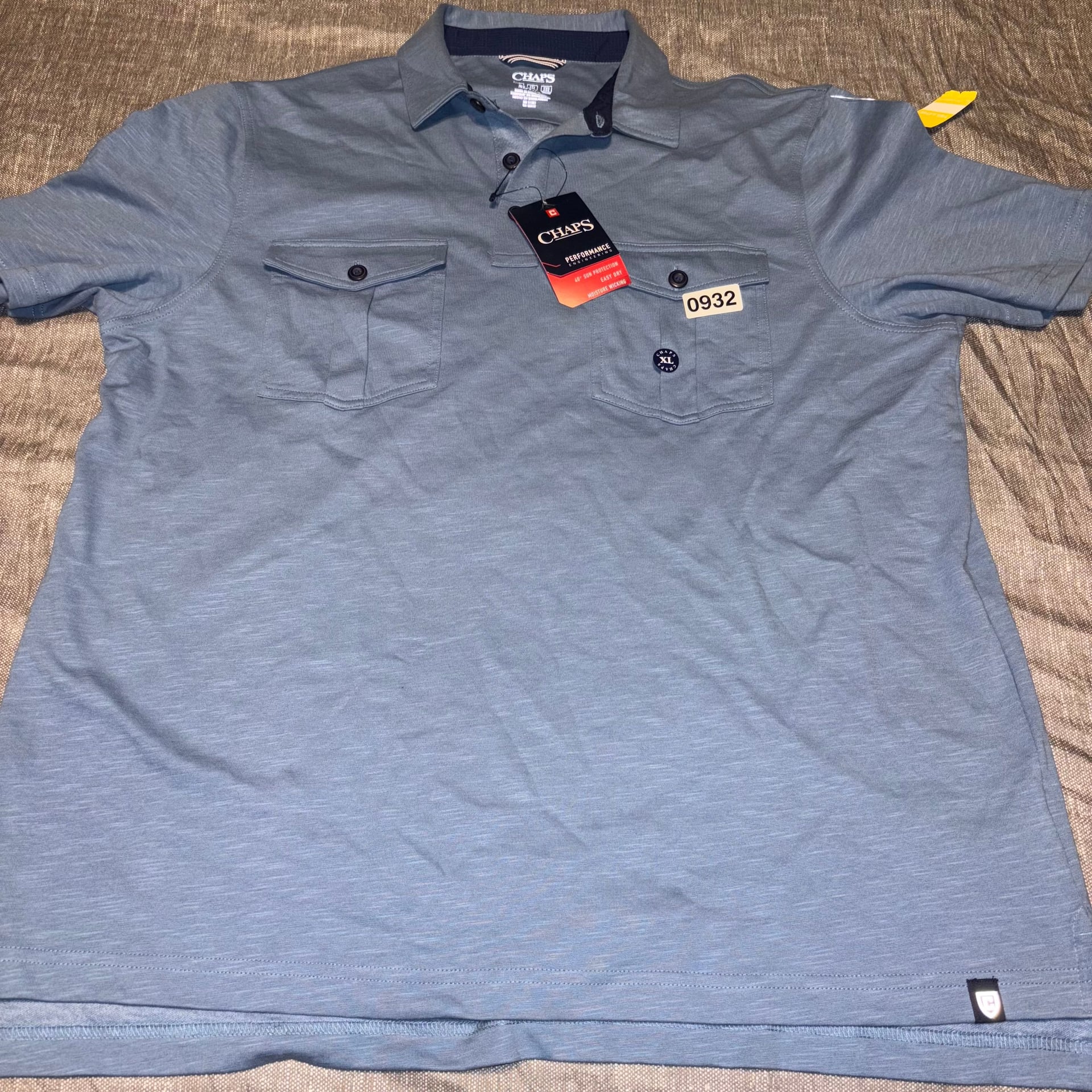 New Chaps Men's Light Blue Collared Button Up Shirt - Size XL 2
