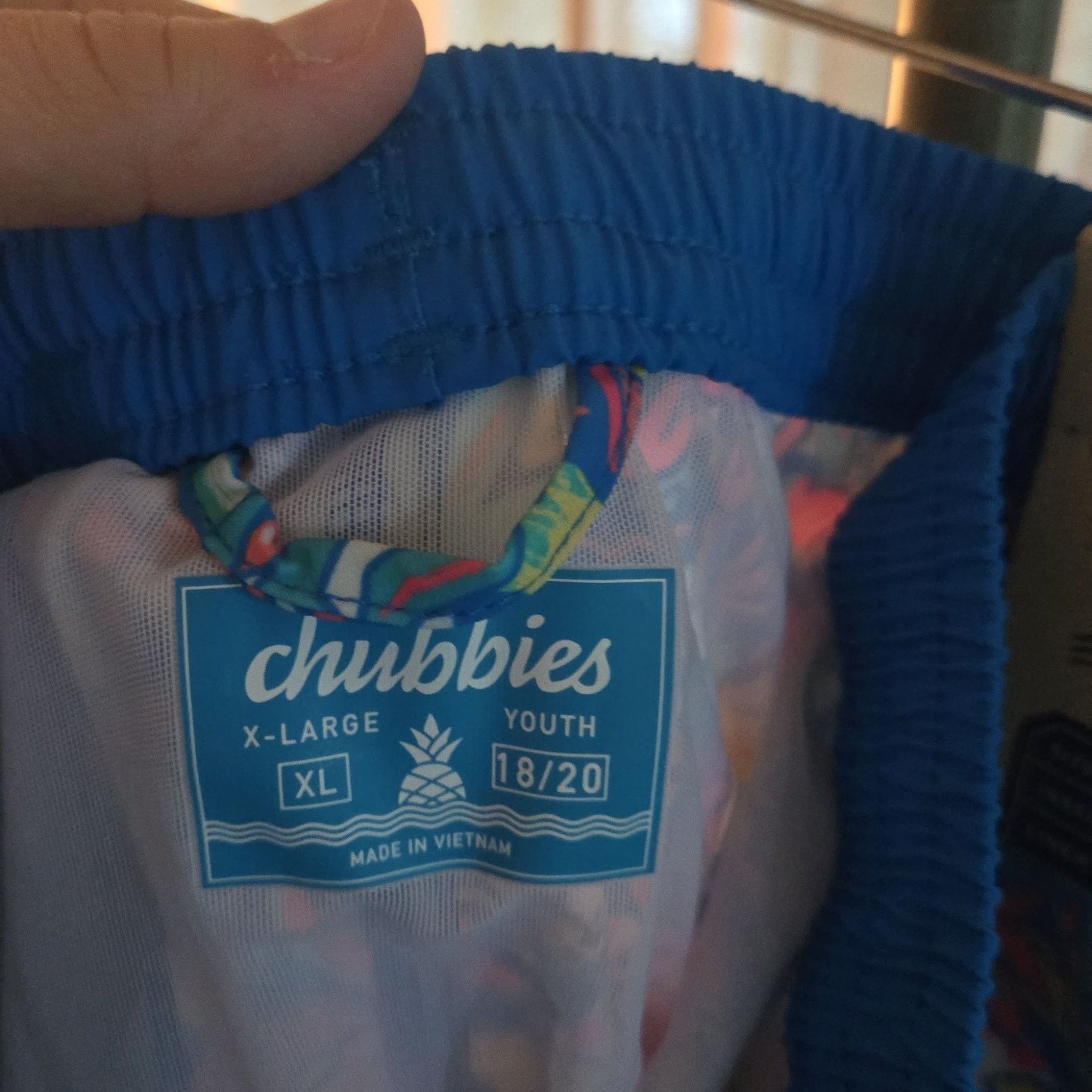 NWT - CHUBBIES - Youth Boy Swim Trunks - Size XL 18/20 8