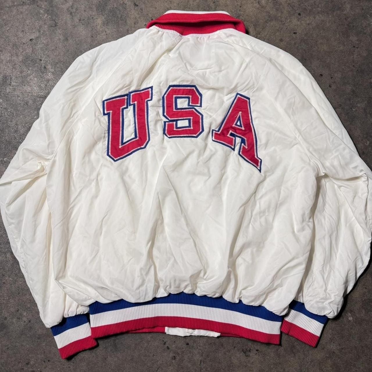 Vintage 1980s Champion Team USA Olympic Coca Cola Windbreaker Jacket 5
