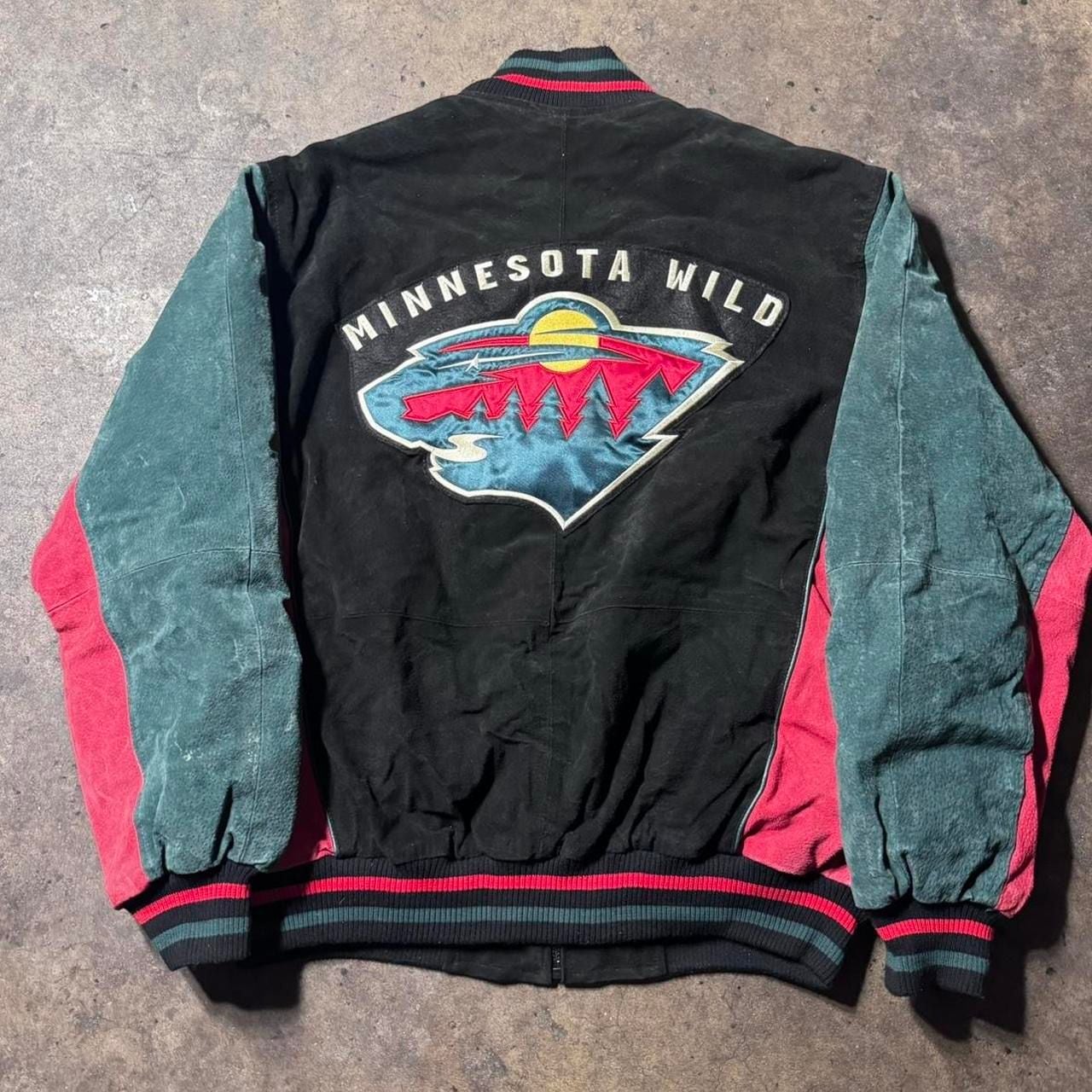 Vintage Minnesota Wild bomber jacket Large 5