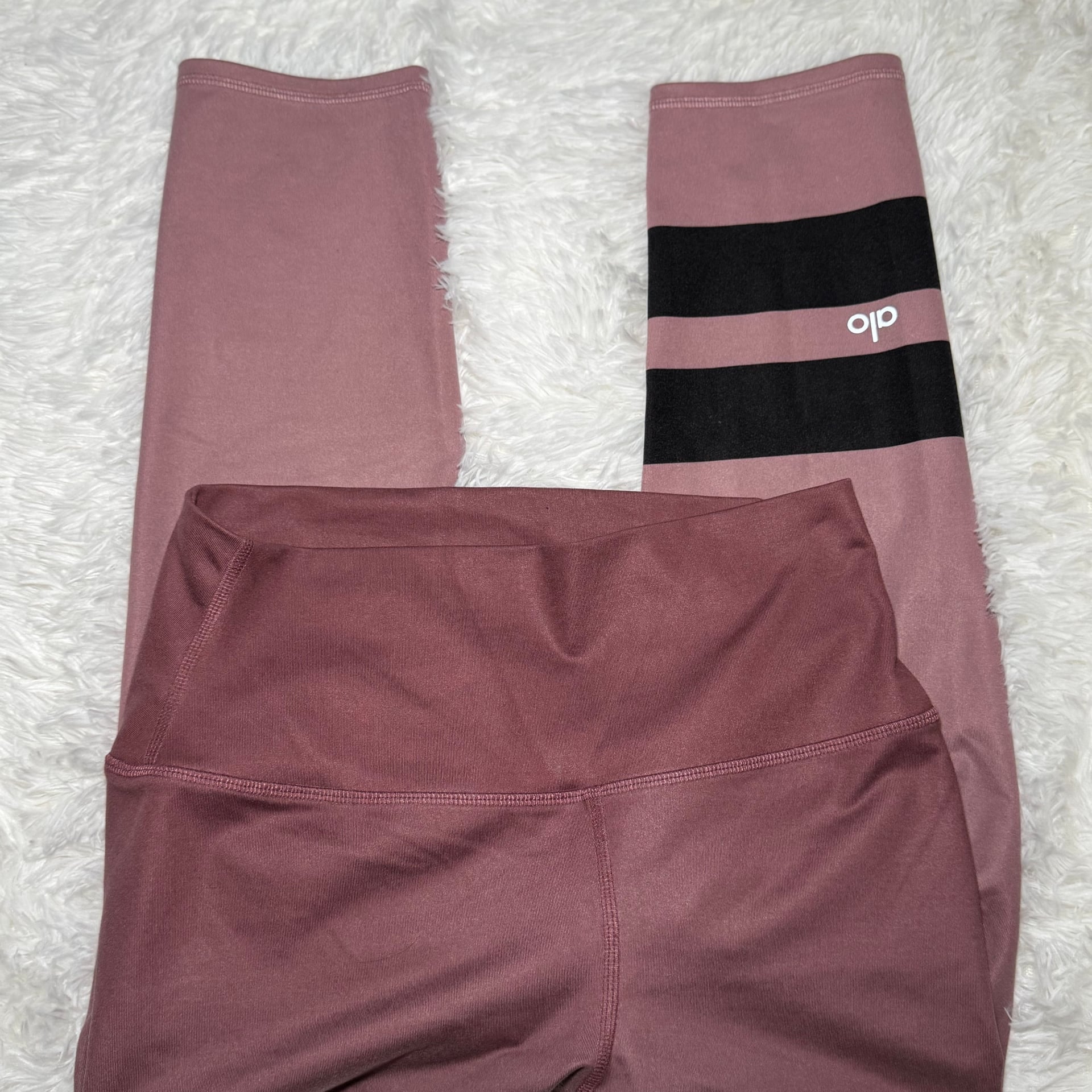 Alo Yoga High Waist Airbrush Legging Plum Coral S Small 2
