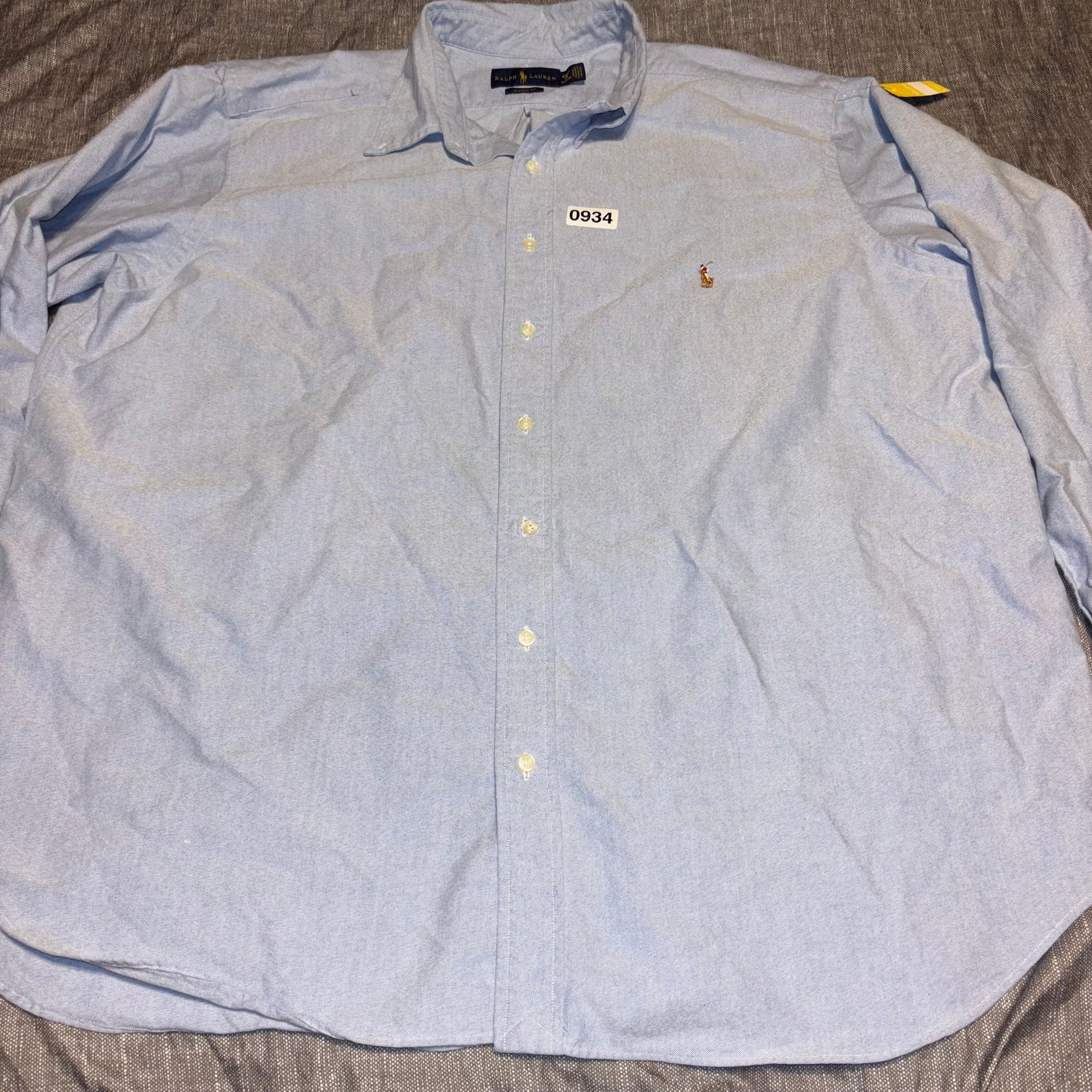 Ralph Lauren Classic Fit Dress Shirt in Light Blue Mens 2XB 2