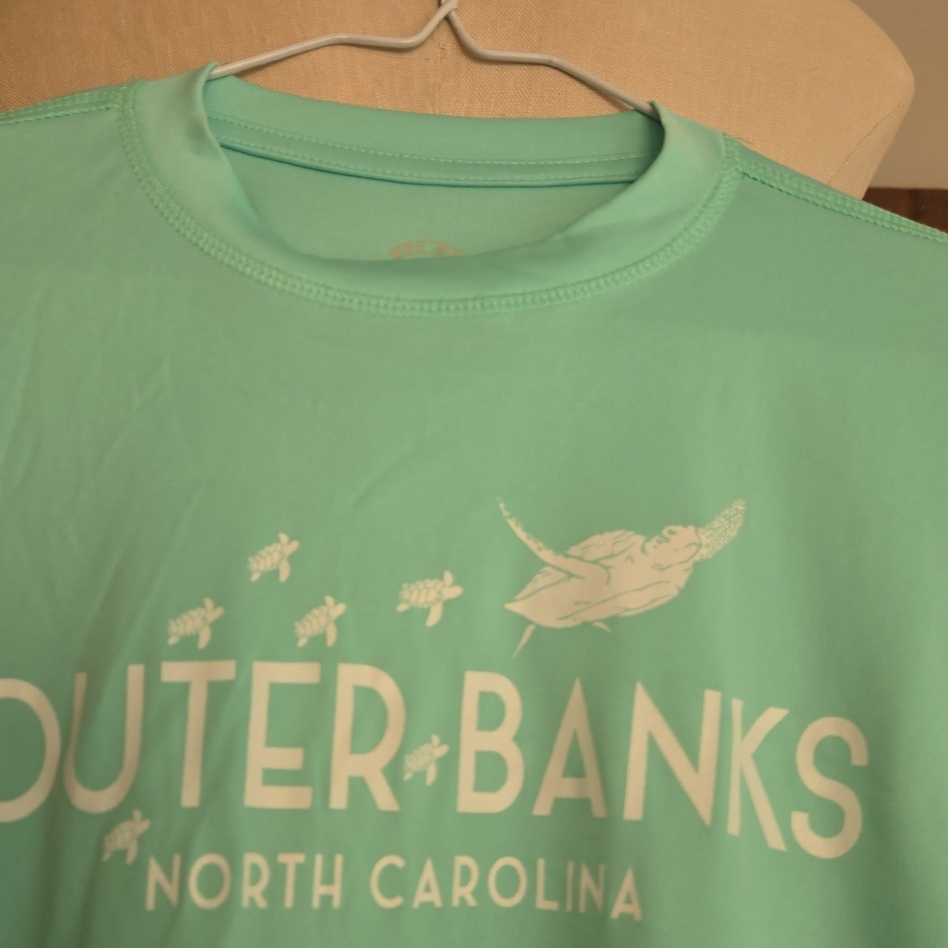 BANANA BOAT - Women's Long Sleeve Sun shirt - OUTER BANKS - Size S - Green 3