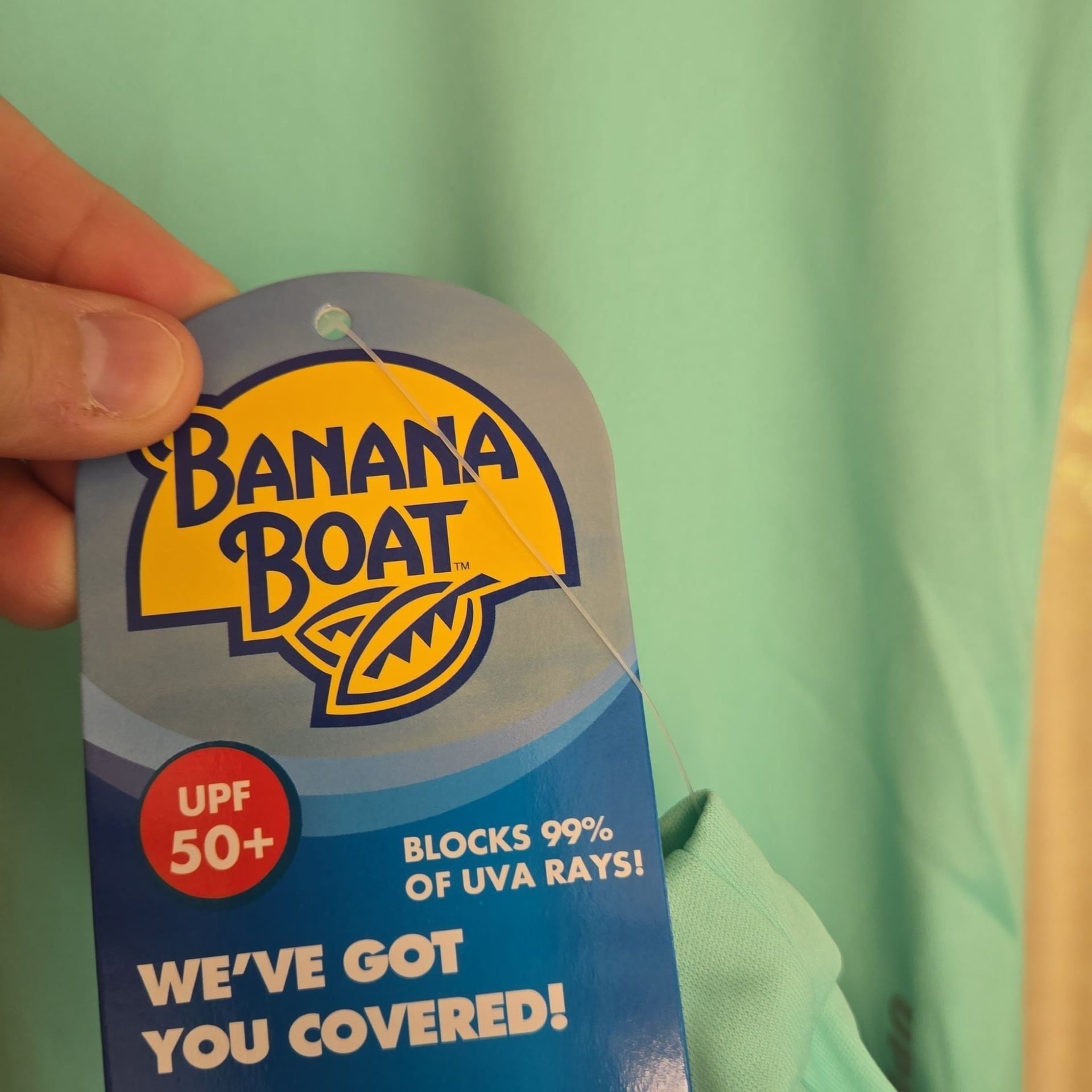BANANA BOAT - Women's Long Sleeve Sun shirt - OUTER BANKS - Size S - Green 5