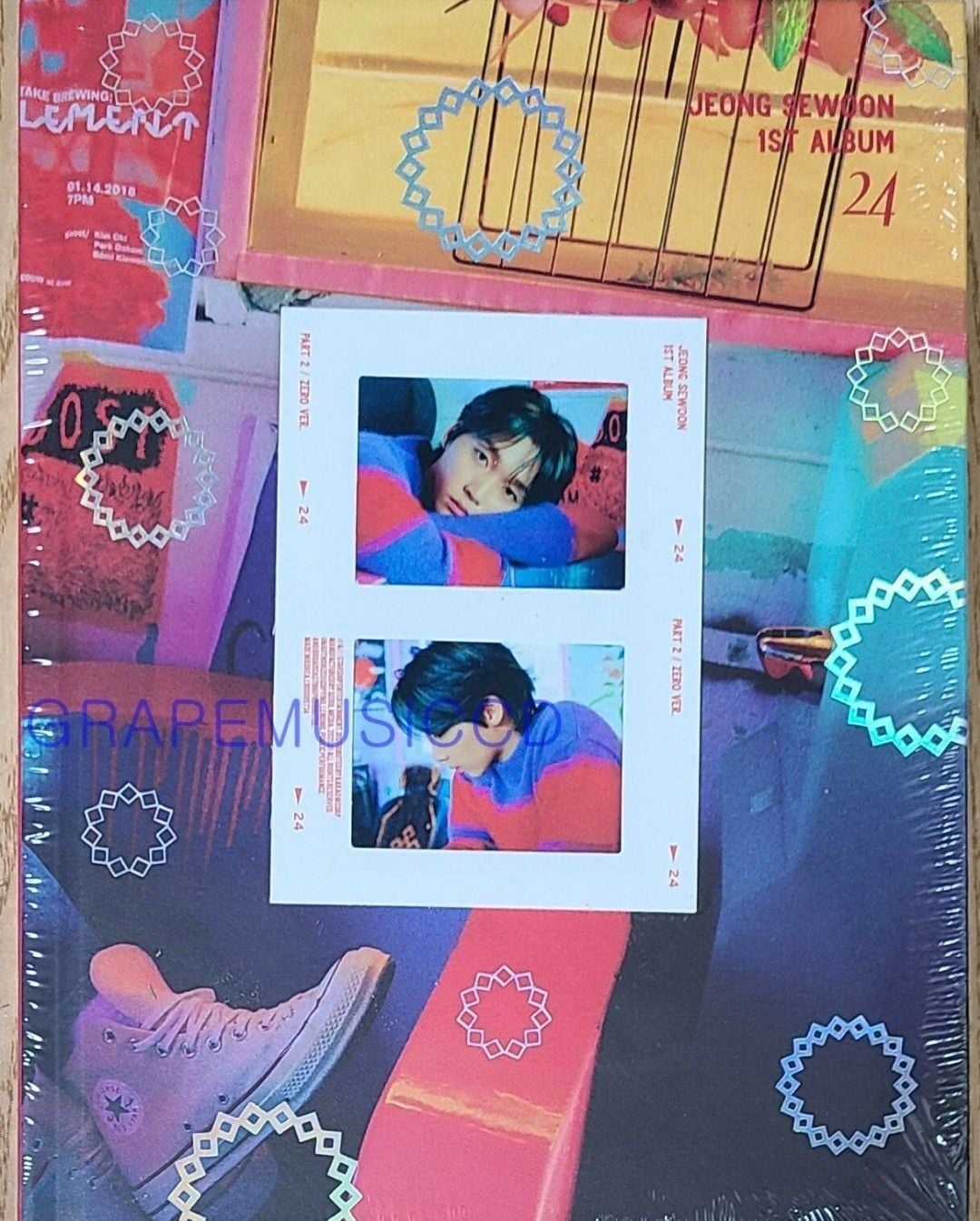Jeong Sewoon 1st Album '24' (Zero & One Versions) K-POP CD Photobook Set 7