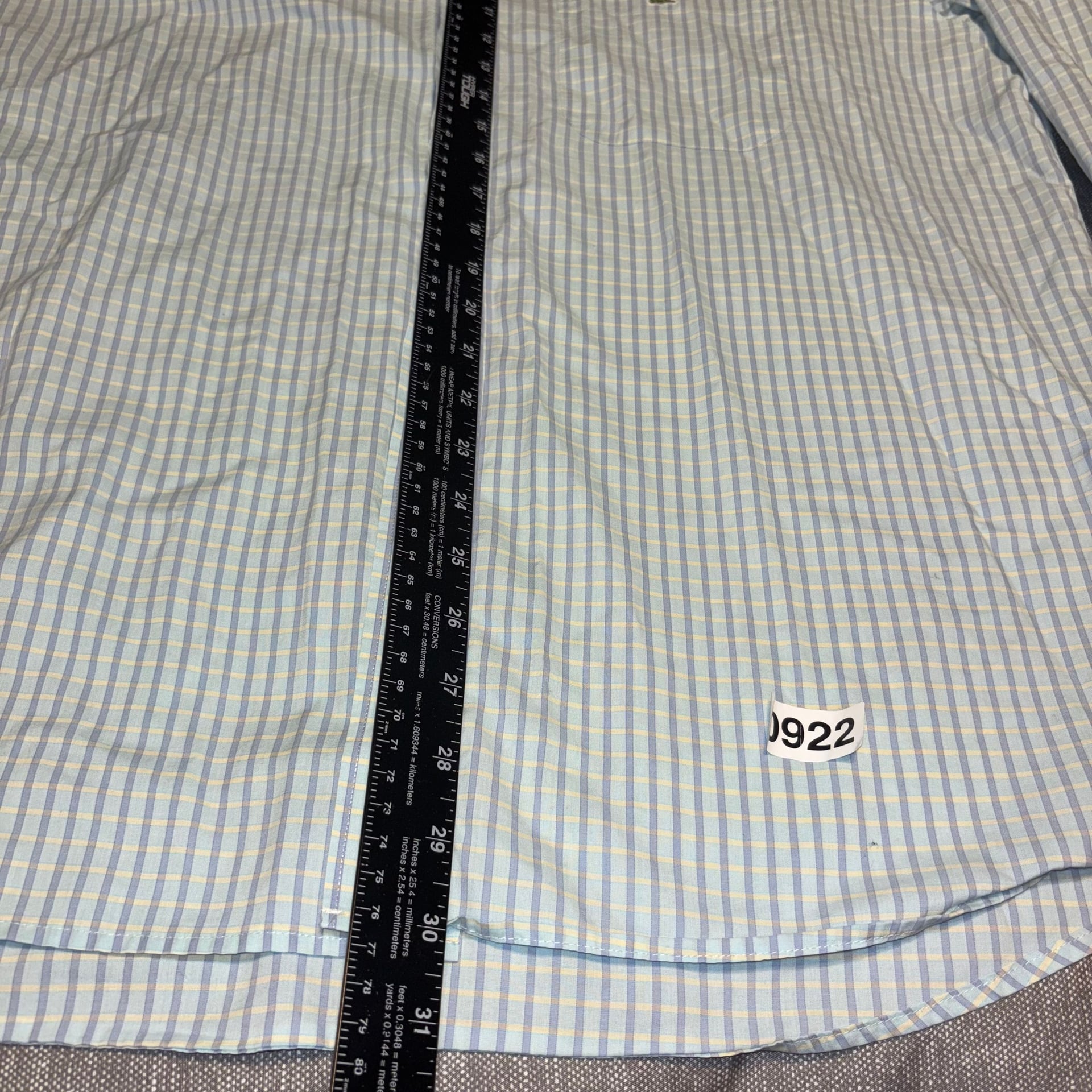 Lacoste Men's Button-Up Shirt - Plaid Mens Size 44 3
