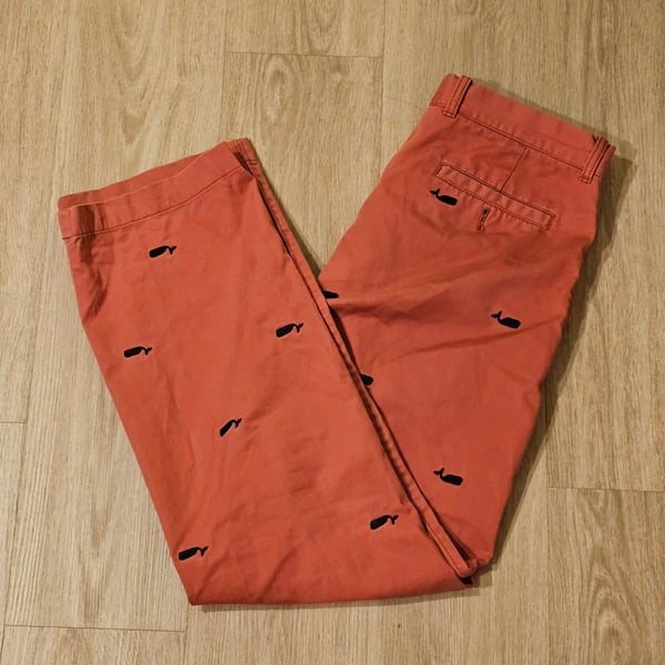 00s JCREW Mens Whale Embroidered GTH 33x32