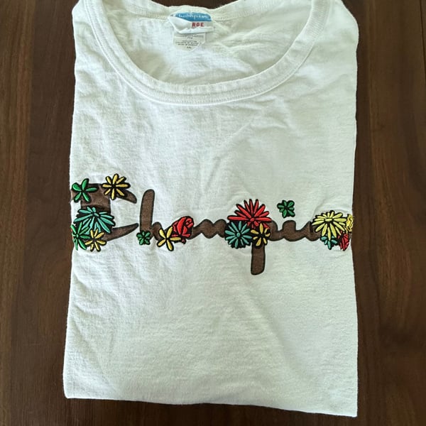 Champion Floral Script T-Shirt