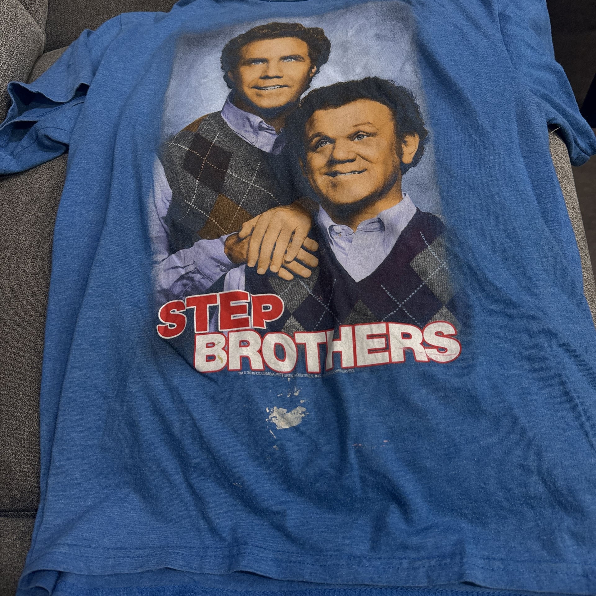 Step Brothers Prestige Worldwide Dale & Brennan Blue Promo T-Shirt Men's SMALL 4
