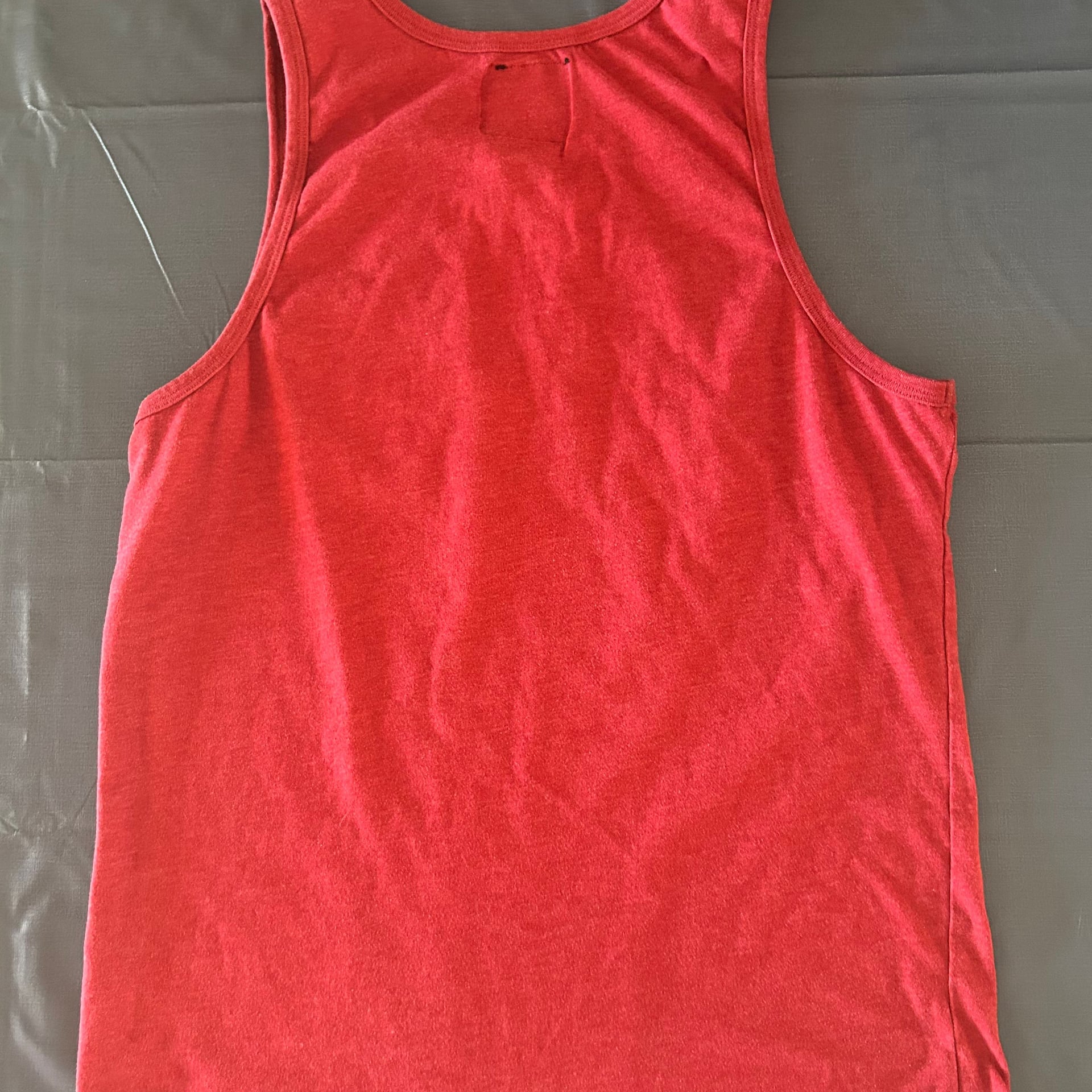 Blue Crown Men's Red Tank Top with Pocket - Size Large 3