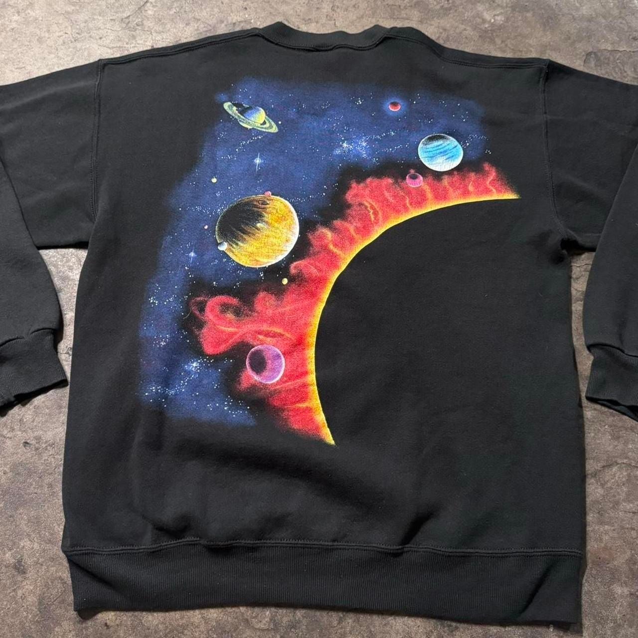 Vintage Peter Kull Dynamic Solar System All-Over Print T-Shirt X-Large 4