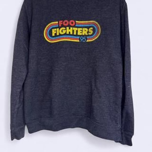 Foo Fighters '95 Navy Crewneck Sweatshirt - Independent Trading Co. (Size M)