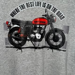 Harley-Davidson Grey Graphic Tee Heavy Cotton Large Dad Gift 2