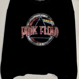 Vintage-Style Pink Floyd 'Dark Side of The Moon' Mineral Wash Sweatshirt - Size M 1