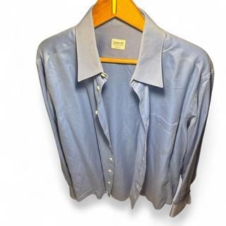 Armani Light Blue Classic Fit Button-Up Shirt 2