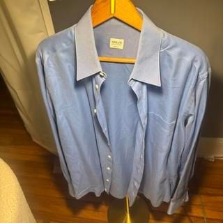 Armani Light Blue Classic Fit Button-Up Shirt 3
