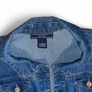 Charter Club Blue Denim Vest Women's Size L Classic Jean Style Button Front 4