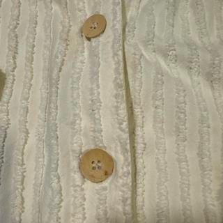 Vintage Produce Company Cream Textured Corduroy Button-Up Jacket 4