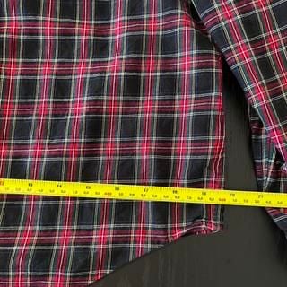 Polo Ralph Lauren Red & Blue Plaid Flannel Button-Up Shirt, Long Sleeve, Casual 4