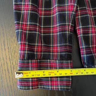 Polo Ralph Lauren Red & Blue Plaid Flannel Button-Up Shirt, Long Sleeve, Casual 3