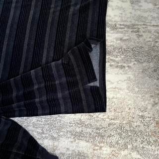 Mr. Sport Striped Cotton Polo Shirt - Navy Blue & Grey 8