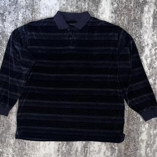 Mr. Sport Striped Cotton Polo Shirt - Navy Blue & Grey 3