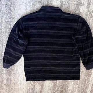 Mr. Sport Striped Cotton Polo Shirt - Navy Blue & Grey 4