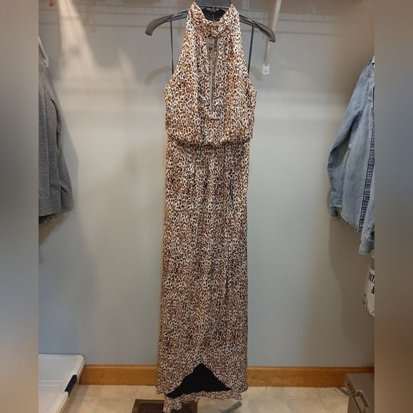 Free People Leopard Print Maxi Dress 5