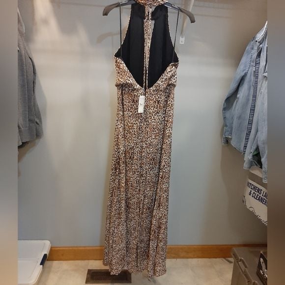 Free People Leopard Print Maxi Dress 6