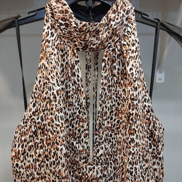 Free People Leopard Print Maxi Dress 4