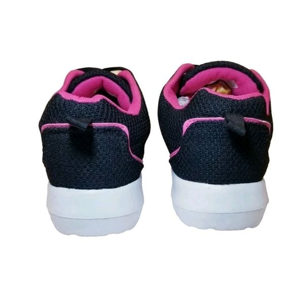 Actionflex Womens Mesh Lace-Up Athletic Black/Pink Size 6 Shoes/Sneakers 7