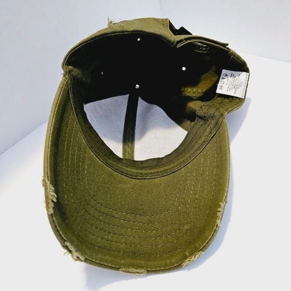 82nd Airborne Division Distressed Cap Olive Youth Adjustable Hat 9