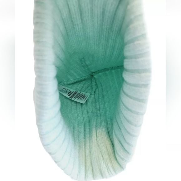 Time And Tru Green Knit Women Beanie Hat/Cap 4