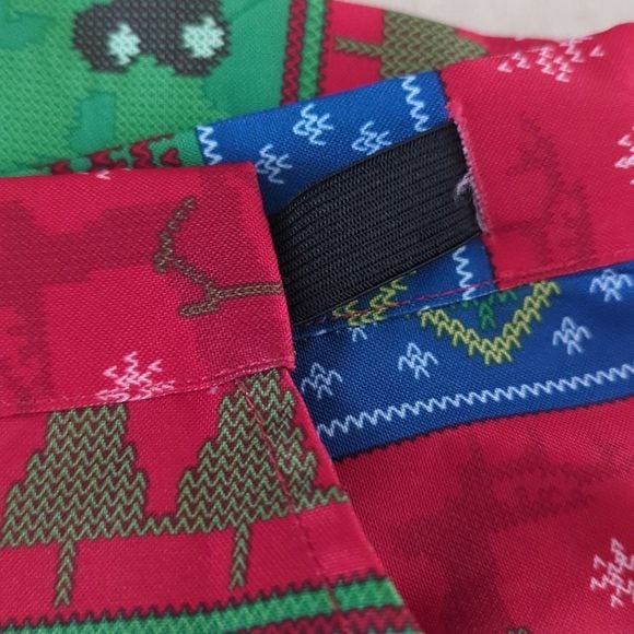 3 pc Santa Holiday Suit Pant Blazer Tie Christmas 8