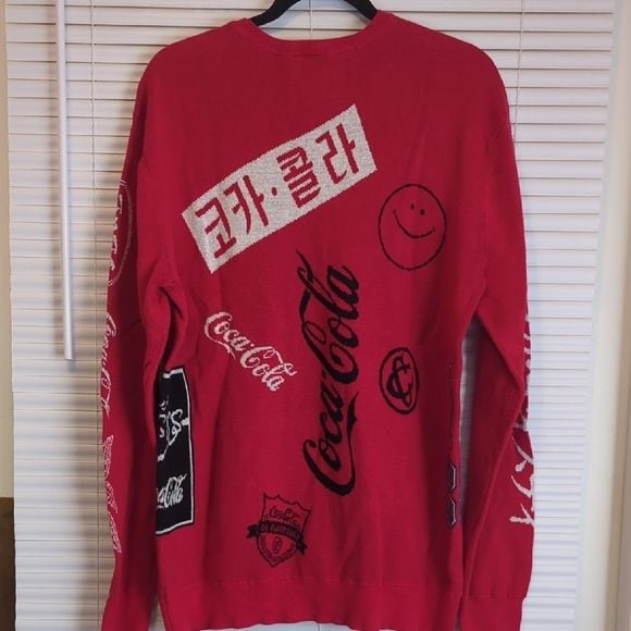 PacSun Red Coca Cola Graphic Crewneck Sweater 6