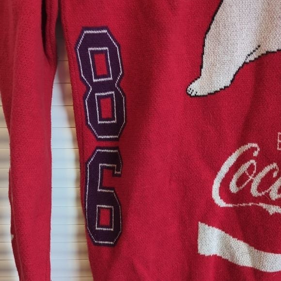 PacSun Red Coca Cola Graphic Crewneck Sweater 4
