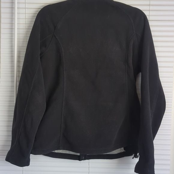 Lands End black full zip fleece jacket 5