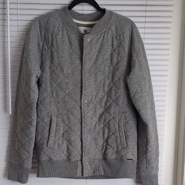 On The Byas Light Gray Quilted Jacket