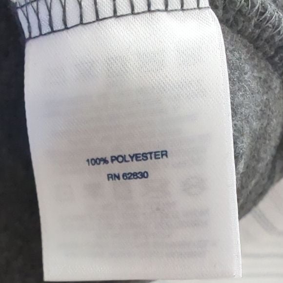 Lands' End Charcoal Fleece Jacket 4