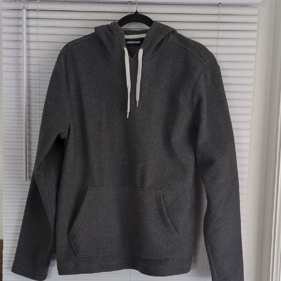 Lands' End Charcoal Fleece Jacket 2