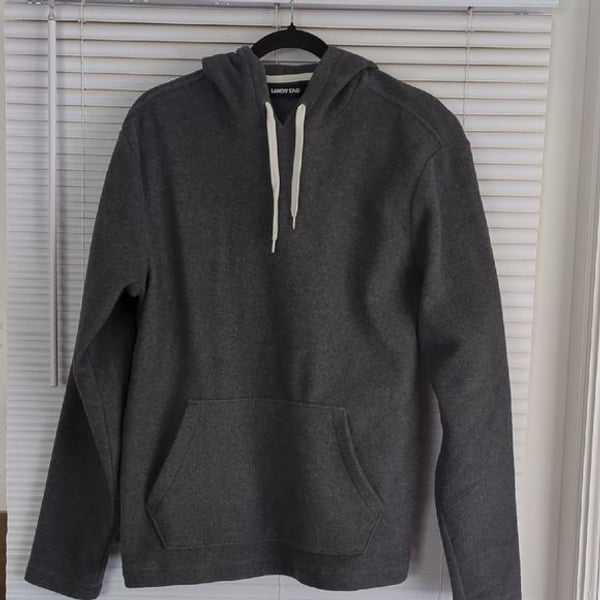 Lands' End Charcoal Fleece Jacket