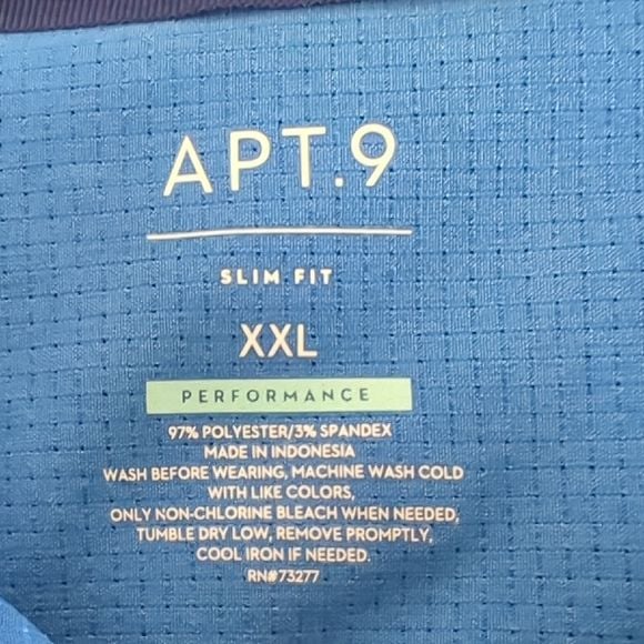 Apt. 9 Men's Vibrant Blue Casual Button Down Shirt 3