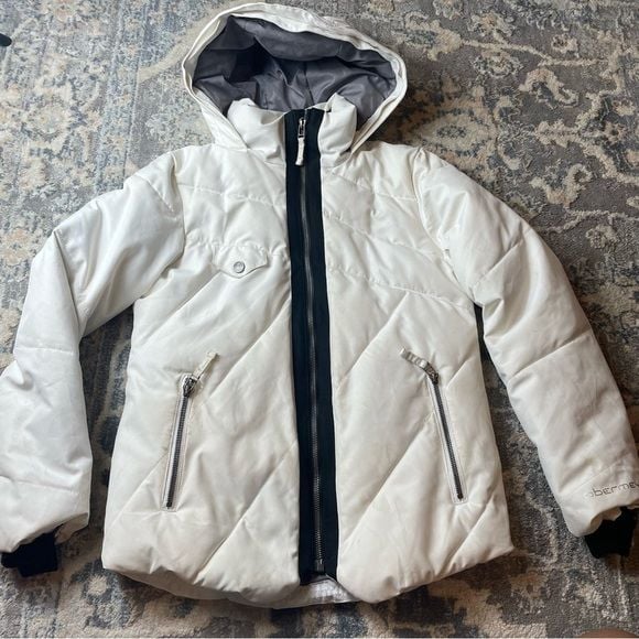 Obermeyer M White Puffer Jacket 2