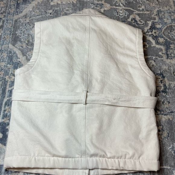 Women's Pomandere Cream Sleeveless Jacket 6