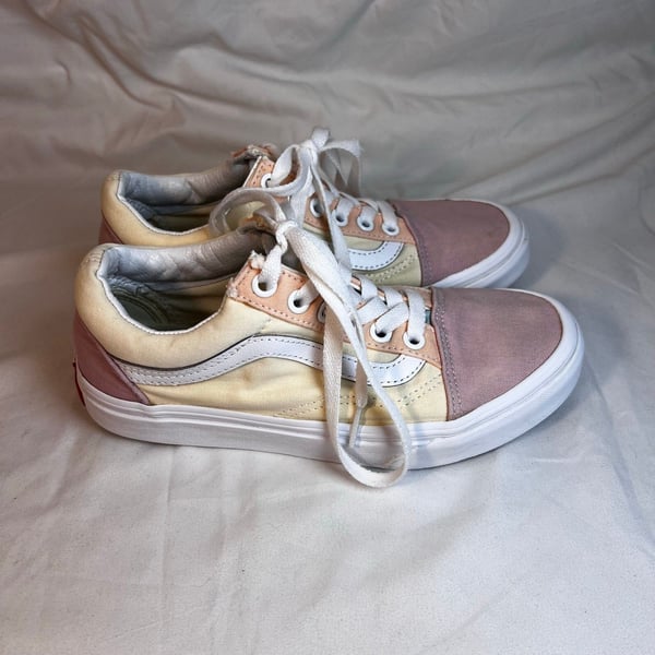 Size 5.5 Vans Old Skool Pastel Block Yellow