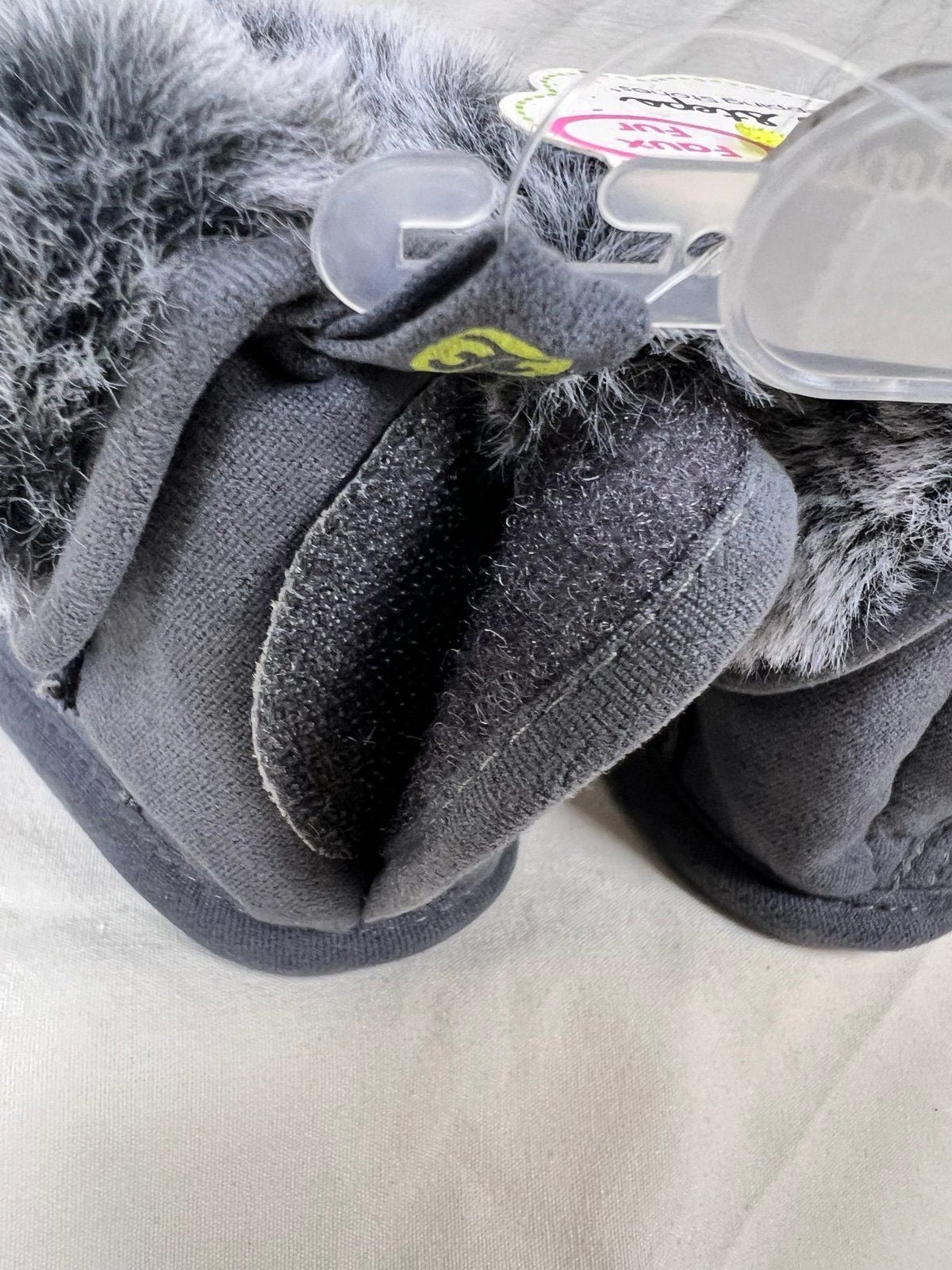 Size 1 First Steps 0-3 months boots with faux fur 7