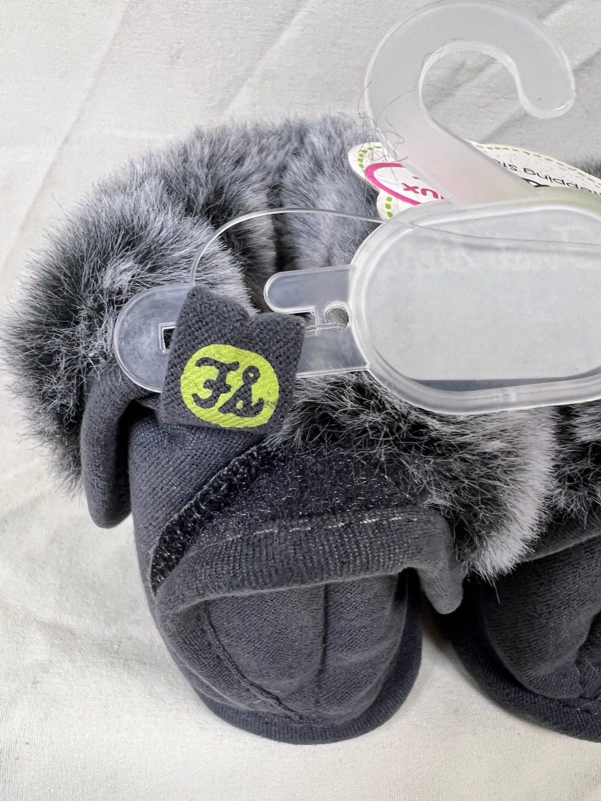 Size 1 First Steps 0-3 months boots with faux fur 8