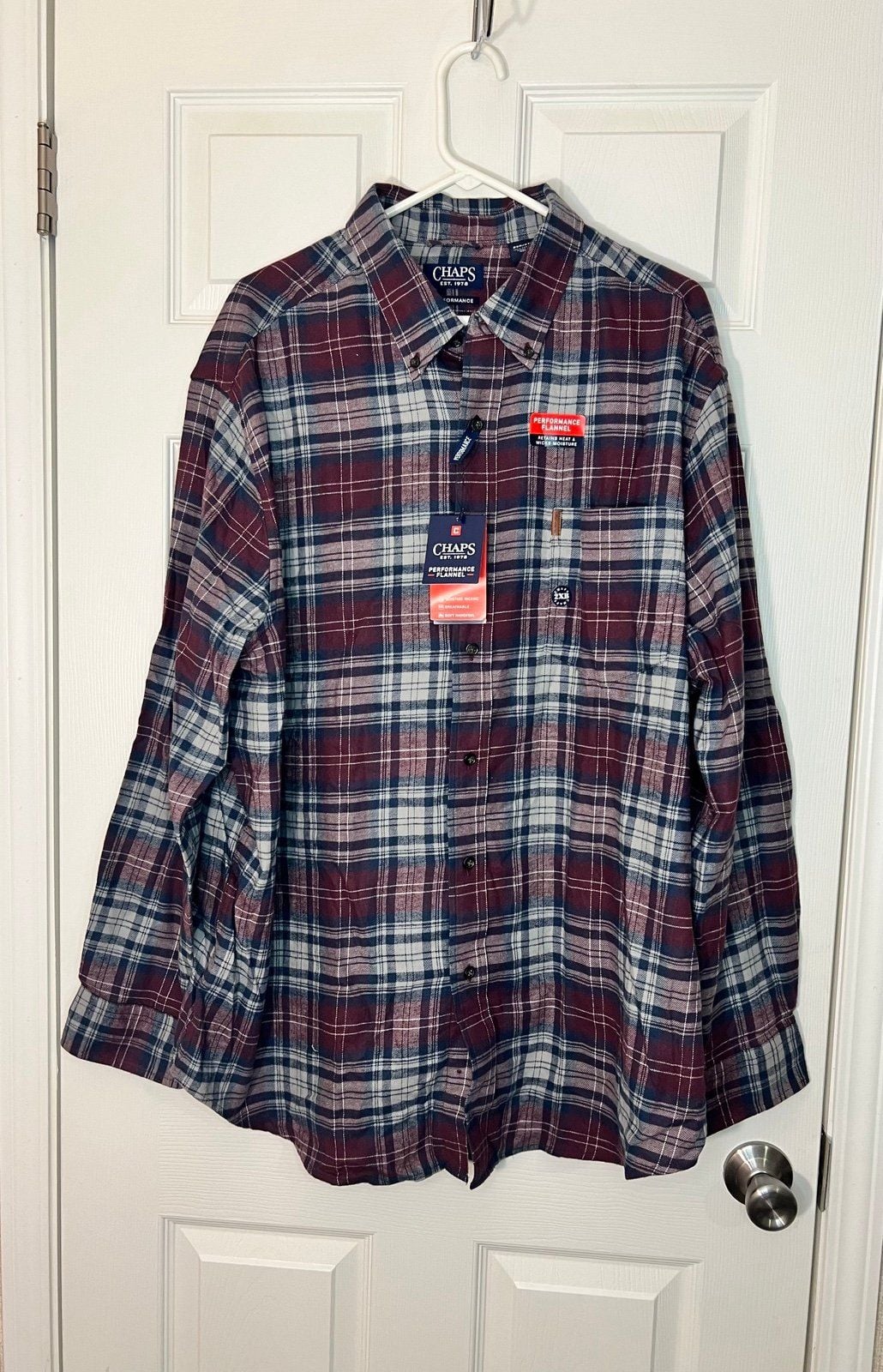 2XB Chaps Performance flannel Rich Ruby 2